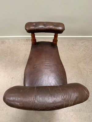 Two large leather voyeurs seats ('as is', each)