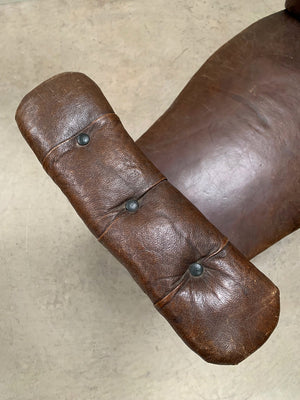 Two large leather voyeurs seats ('as is', each)