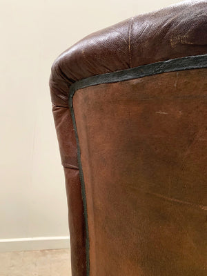 Two large leather voyeurs seats ('as is', each)
