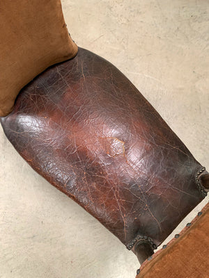 Two large leather voyeurs seats ('as is', each)