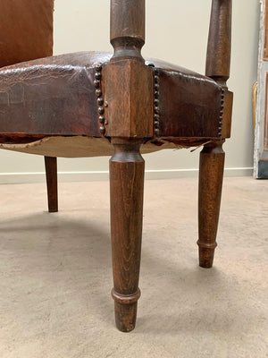 Two large leather voyeurs seats ('as is', each)