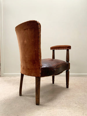 Two large leather voyeurs seats ('as is', each)