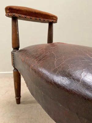 Two large leather voyeurs seats ('as is', each)