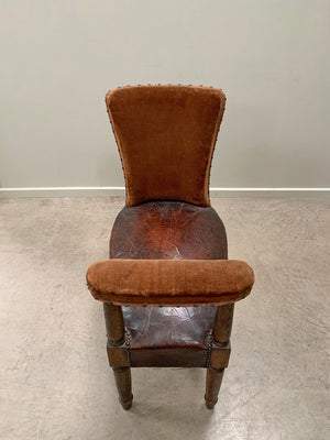 Two large leather voyeurs seats ('as is', each)