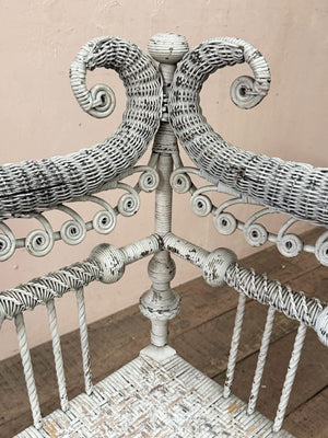 Rattan corner chair