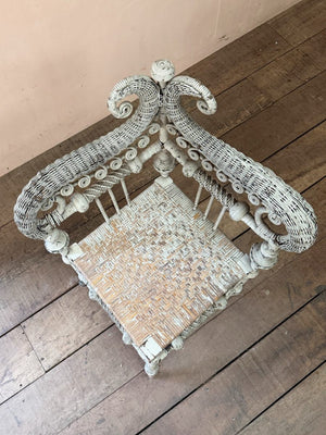 Rattan corner chair