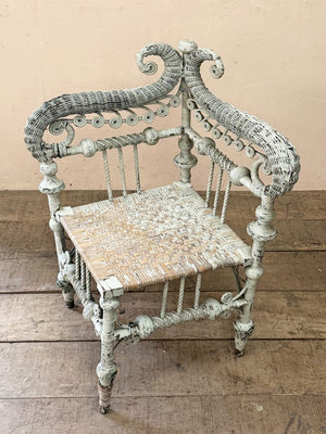 Rattan corner chair