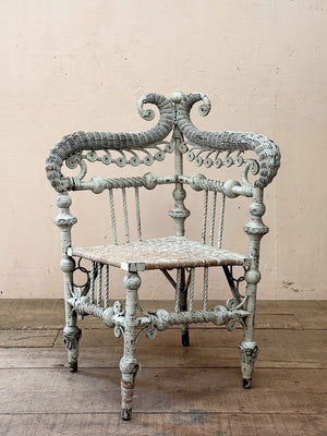 Rattan corner chair