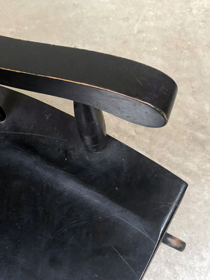 Ebonised rocking chair