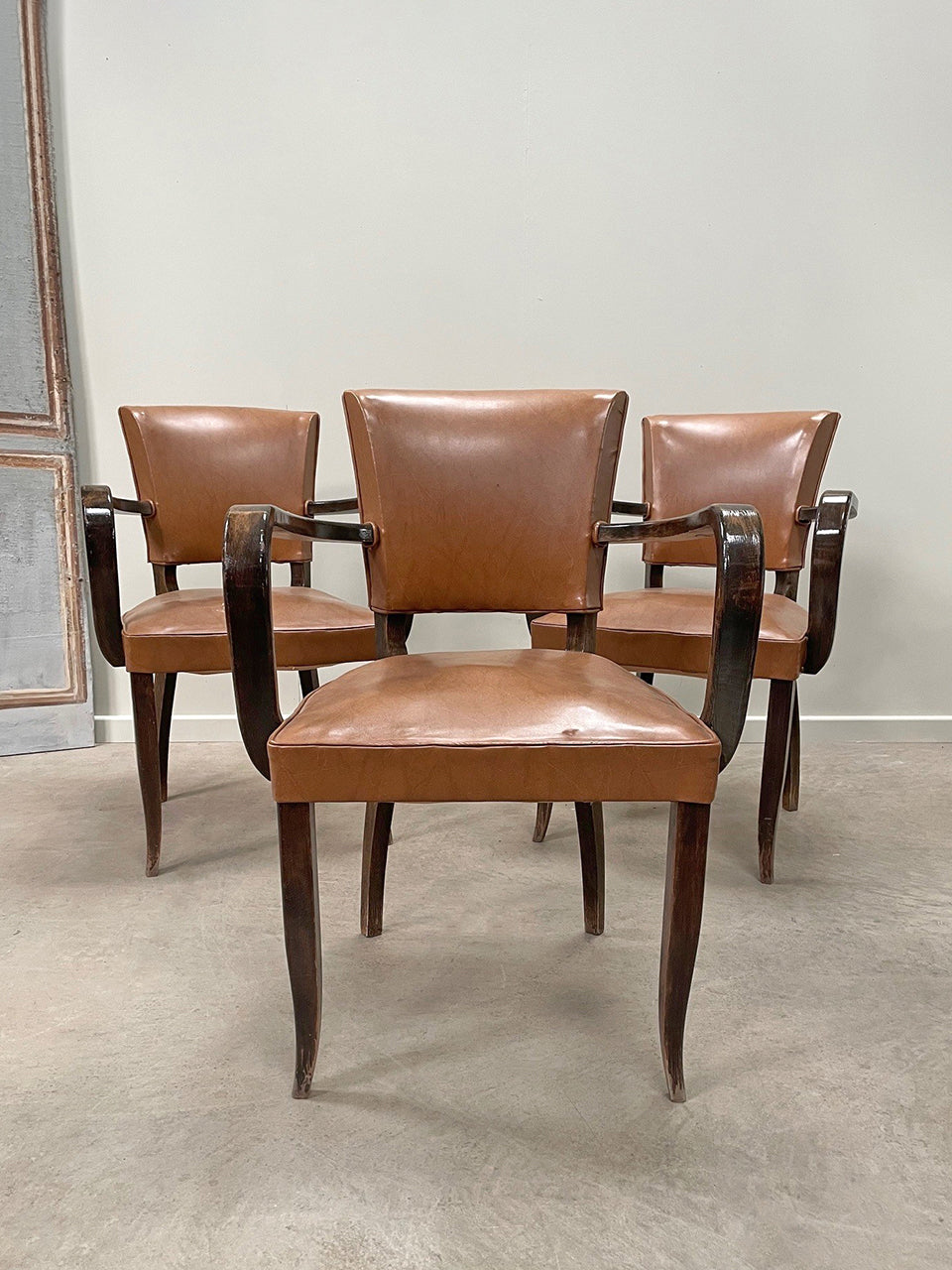 Set of 3 bridge chairs 'as is'