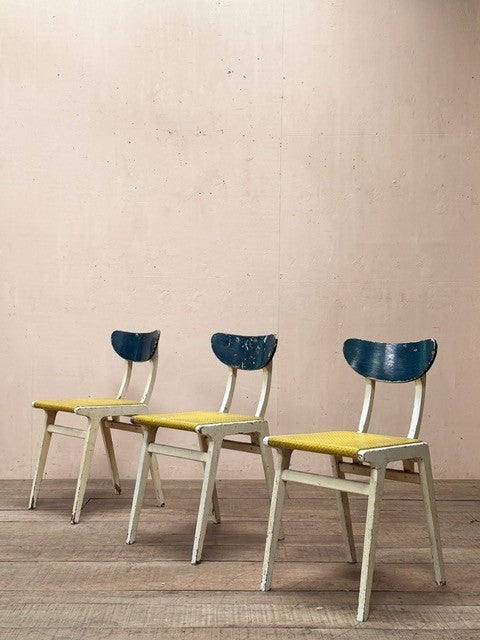 Trio of 50's dining chairs (each)