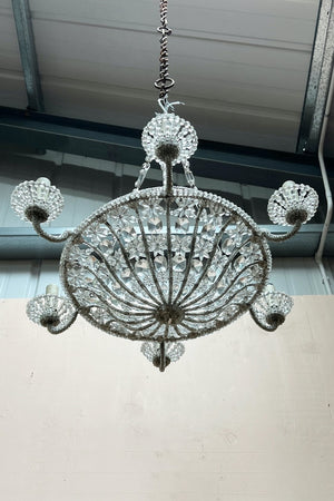 Circa 1900 beaded chandelier