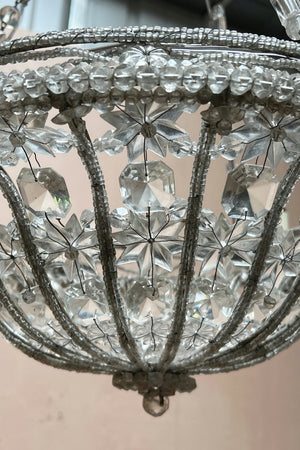 Circa 1900 beaded chandelier