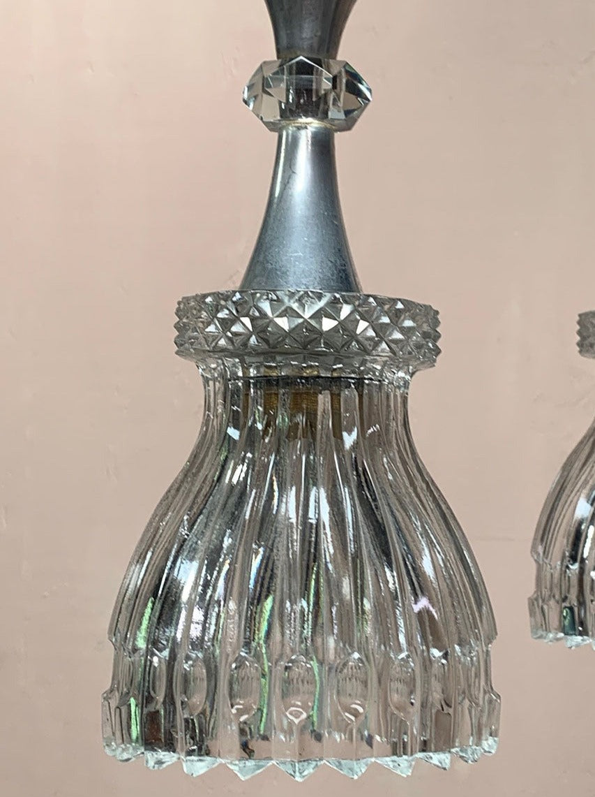 Glass pendant light