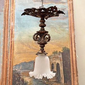 Brass ceiling light