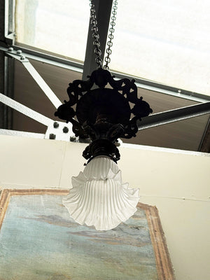 Brass ceiling light