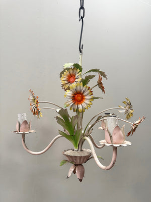 Floral chandelier 'as is'