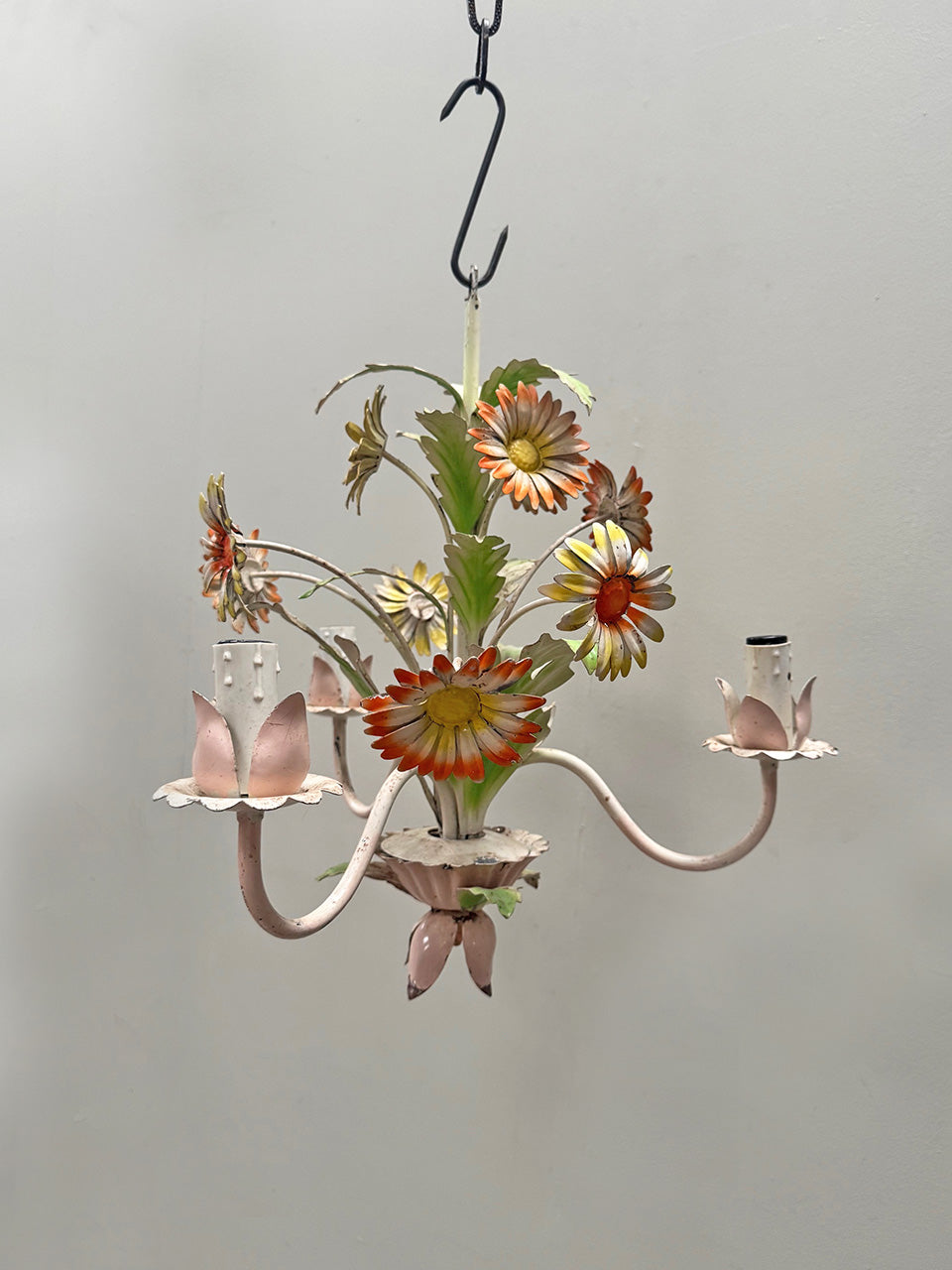 Floral chandelier 'as is'