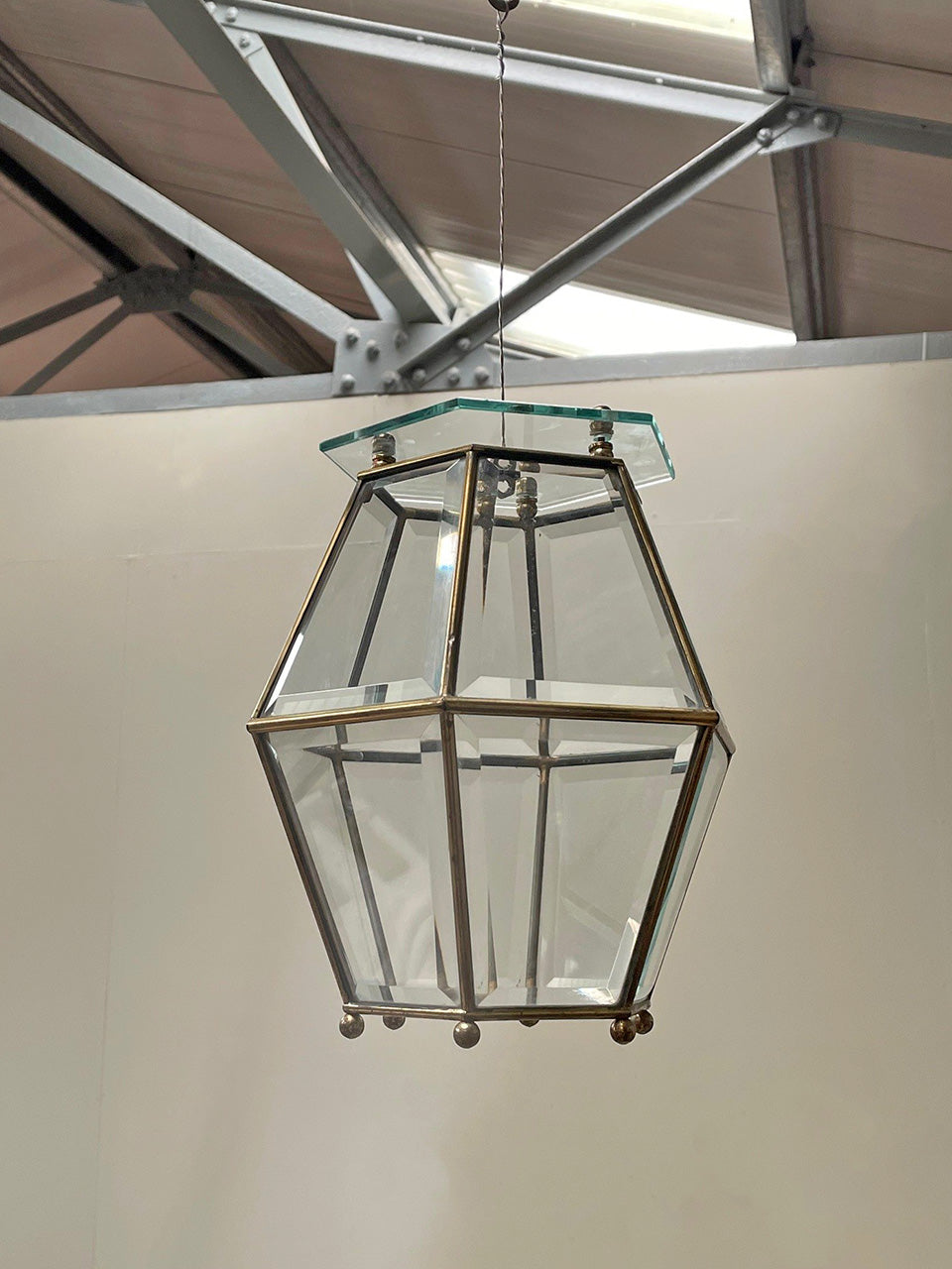 Hexagonal glass shade