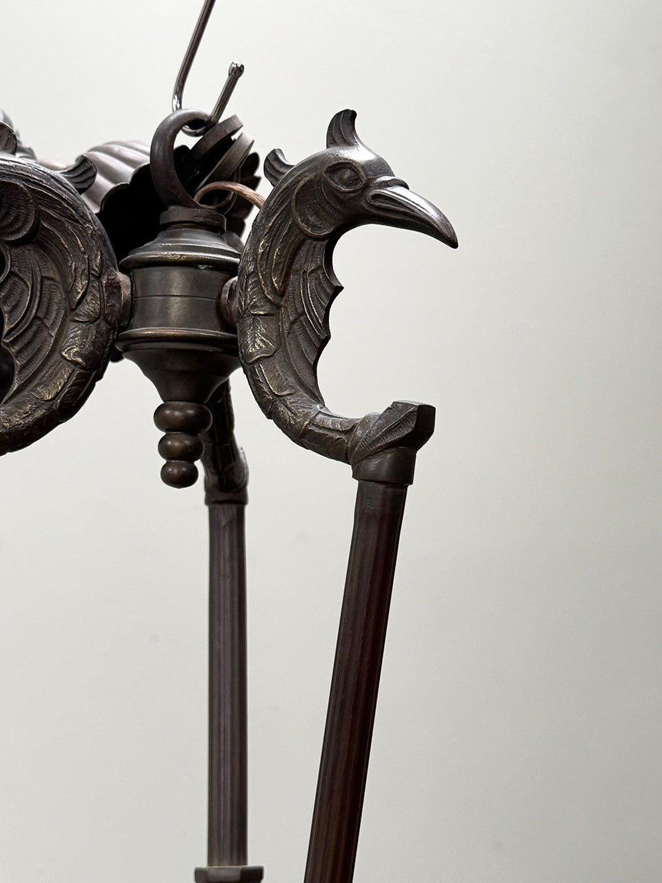 Bronze gothic chandelier 'as is'