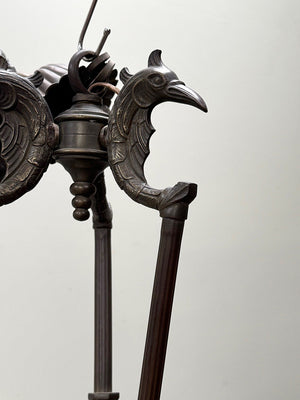 Bronze gothic chandelier 'as is'