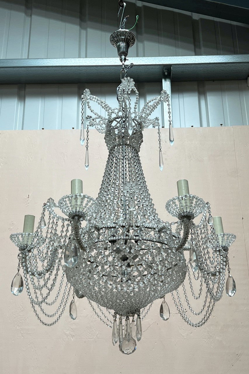 Large beaded chandelier