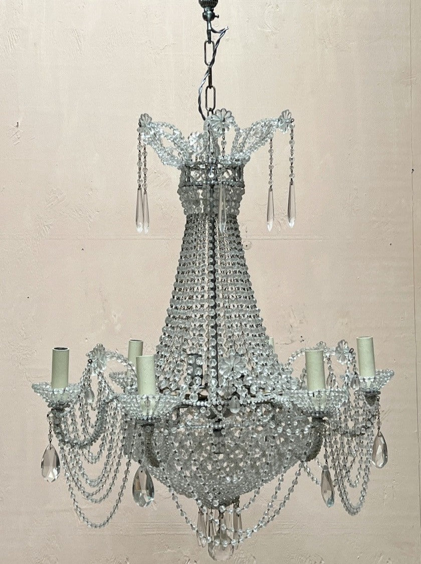 Large beaded chandelier
