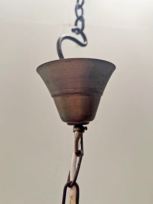 Brass nonagon lantern 'as is'