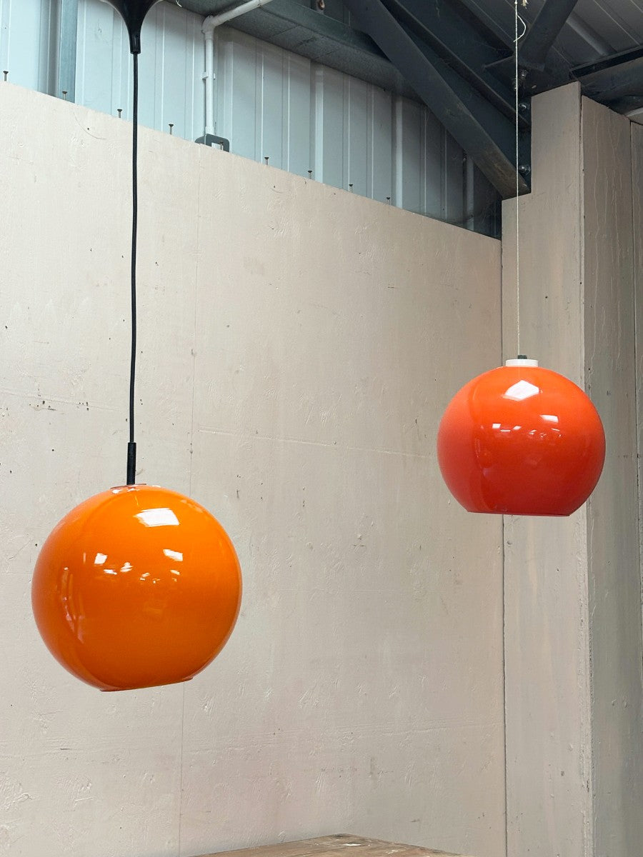 Orange glass globes (priced individually)