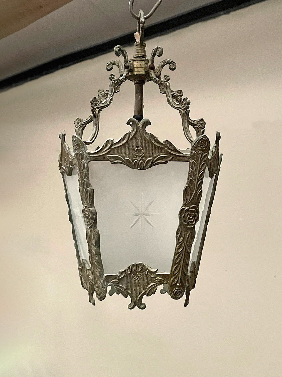 Petite brass lantern