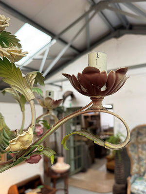 Toleware candle chandelier
