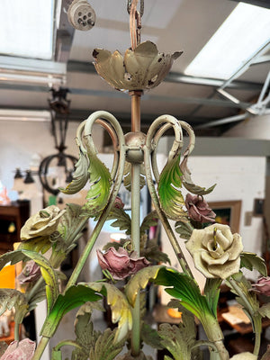 Toleware candle chandelier
