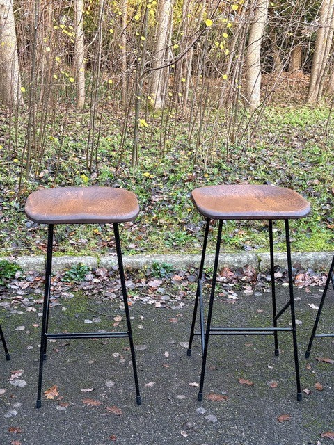 Bespoke steel and timber stools