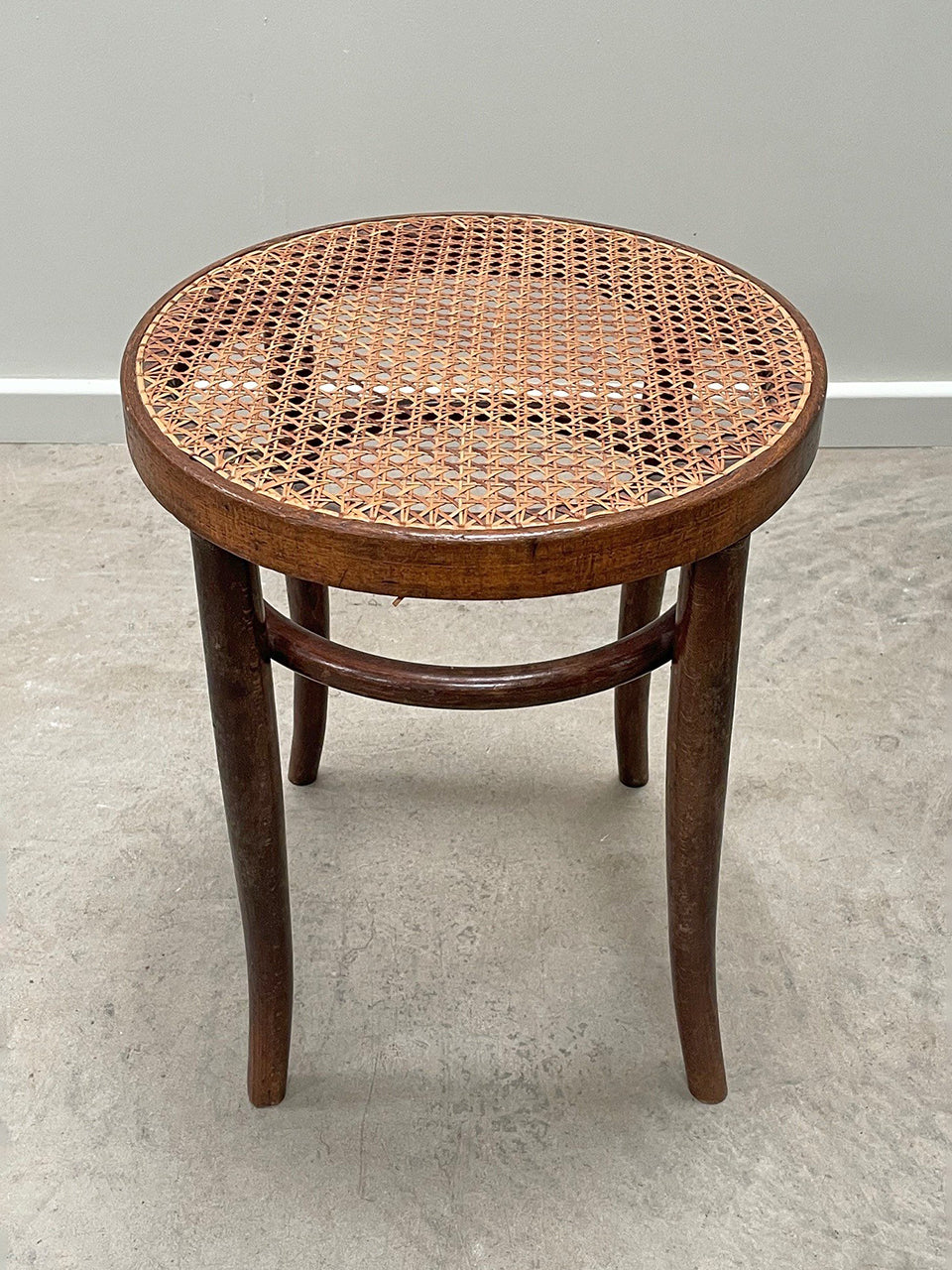 Cane top stool