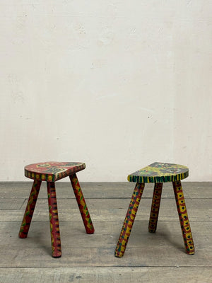 Folk art stools