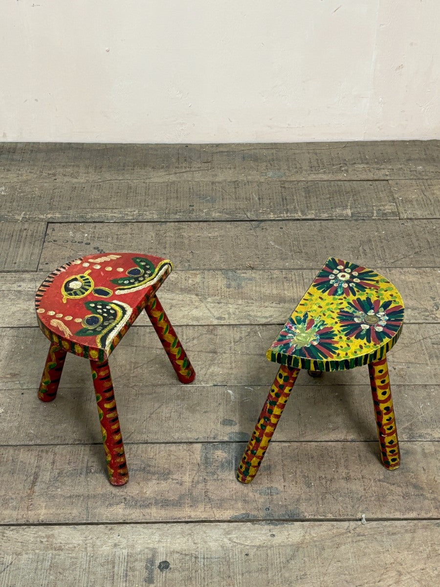 Folk art stools