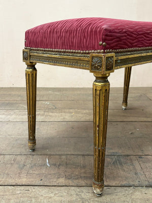 Gilt stool 'as is'