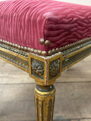 Gilt stool 'as is'