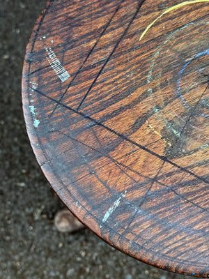 Iron mill stool