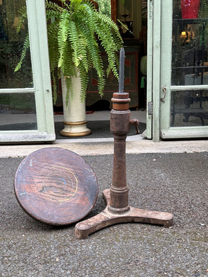 Iron mill stool
