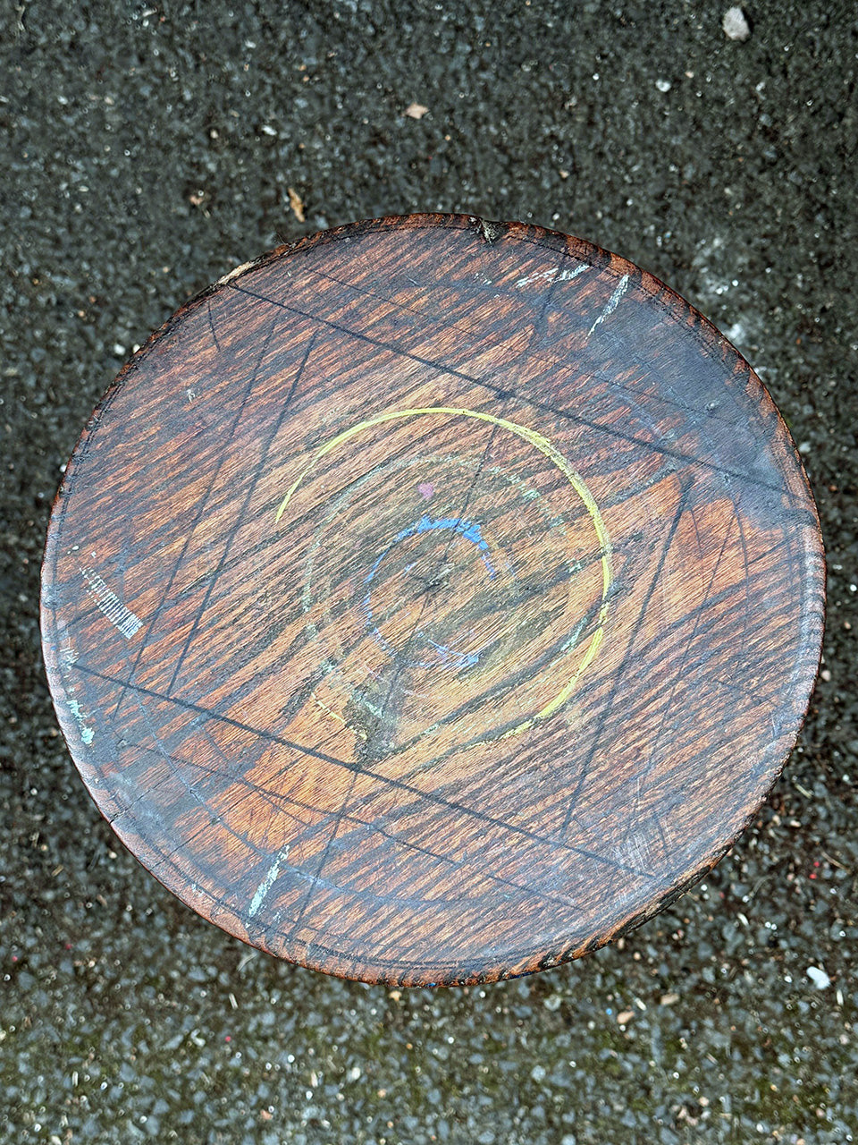 Iron mill stool