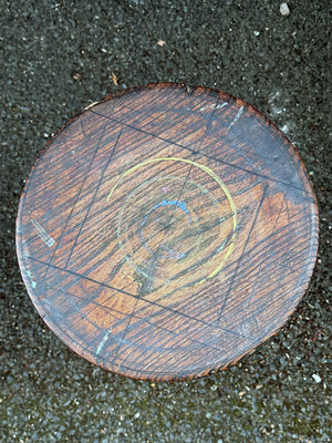 Iron mill stool