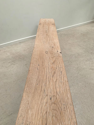 Long oak bench