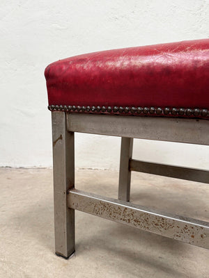 Red leather stool (Reserved)