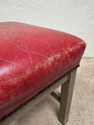 Red leather stool (Reserved)