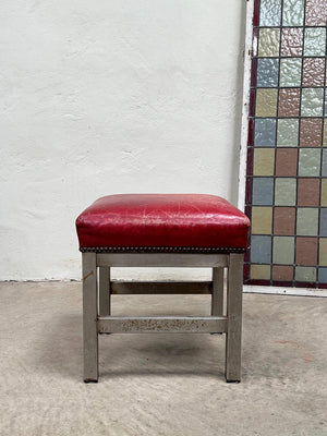 Red leather stool (Reserved)