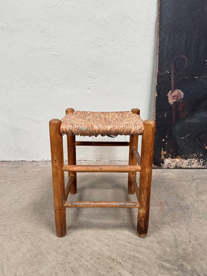 Rush seat stool