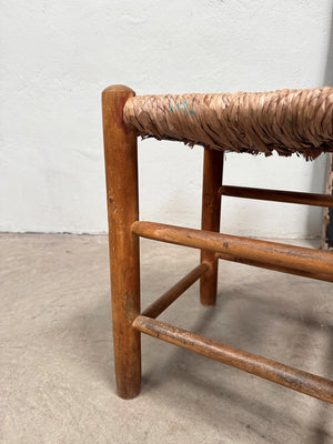 Rush seat stool