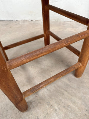 Rush seat stool