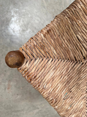 Rush seat stool